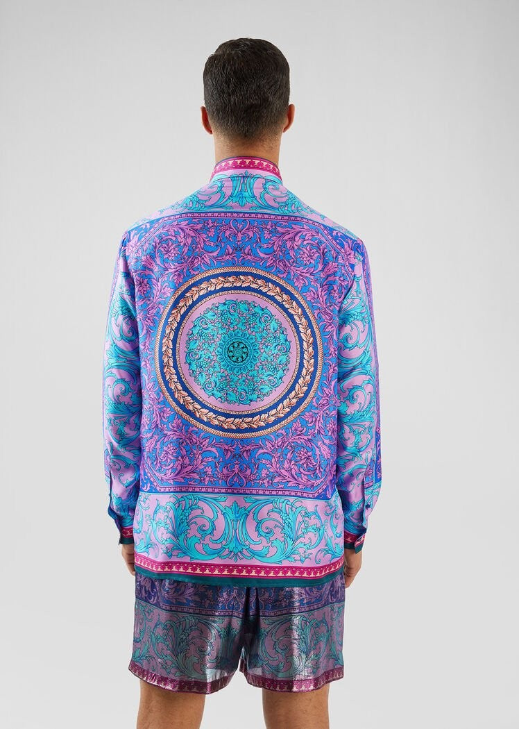Versace Classique Print Silk Twill Shirt