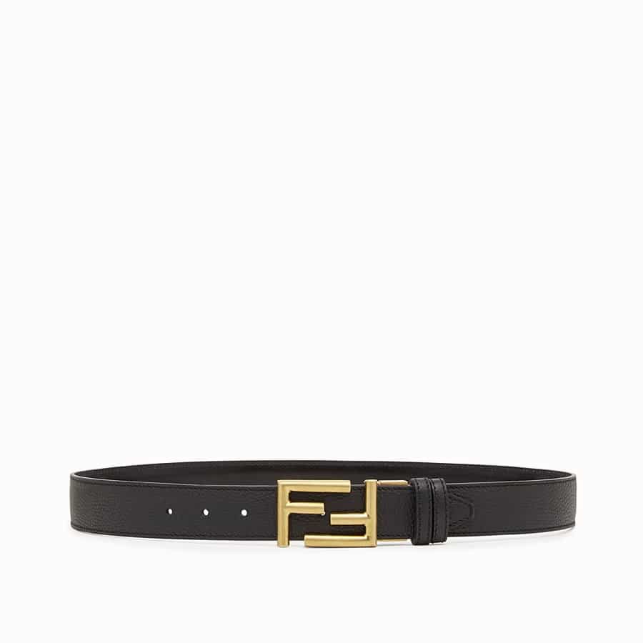 Fendi Black leather belt