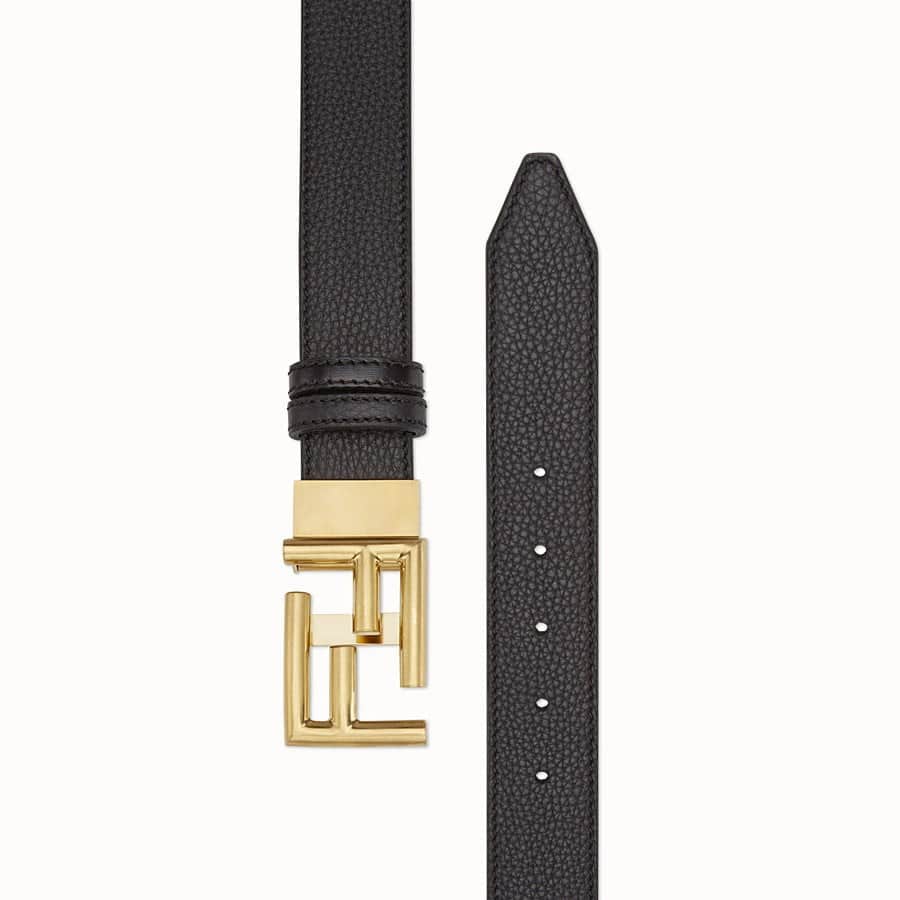 Fendi Black leather belt