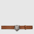 Gucci Leather Belt with Feline Head