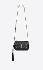 Sanit Laurent Lou Camera Bag in Smooth Leather Embossed With Little Stars