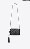 Sanit Laurent Lou Camera Bag in Smooth Leather Embossed With Little Stars