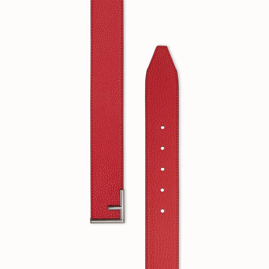 Fendi Red leather belt