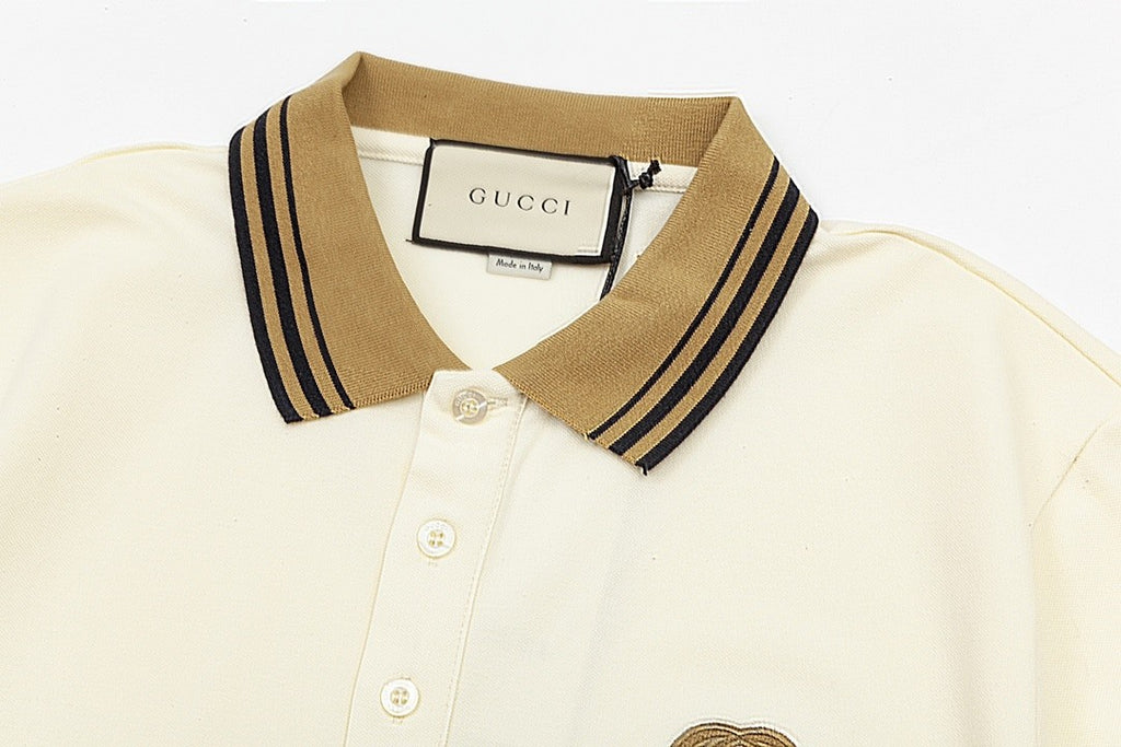 Gucci GG Logo Pique Polo Shirt