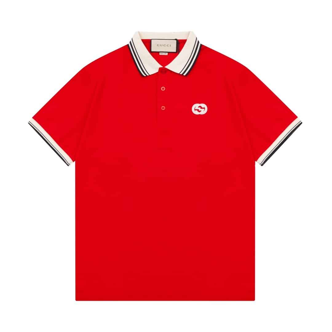 Gucci GG Logo Pique Polo Shirt