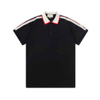 Gucci Side Stripe Logo Pique Polo