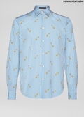 Versace Safety Pin Print Cotton Shirt