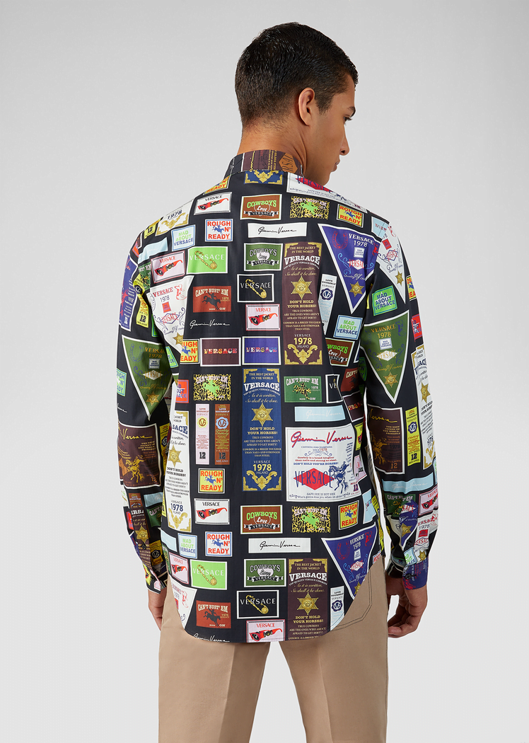Versace Rodeo Print Cotton Shirt