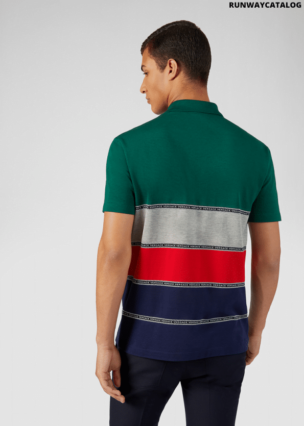 Versace Striped Polo Shirt