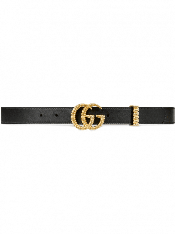 Gucci Leather belt with torchon Double G buckle