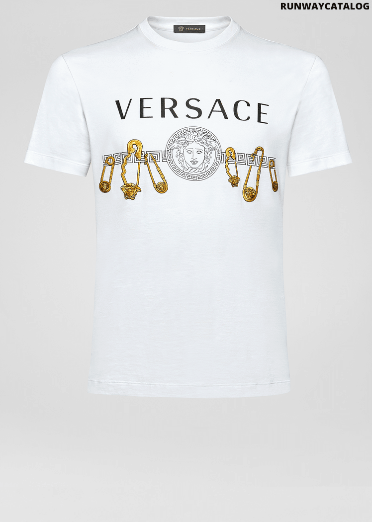 Versace Safety Pin Print T-Shirt