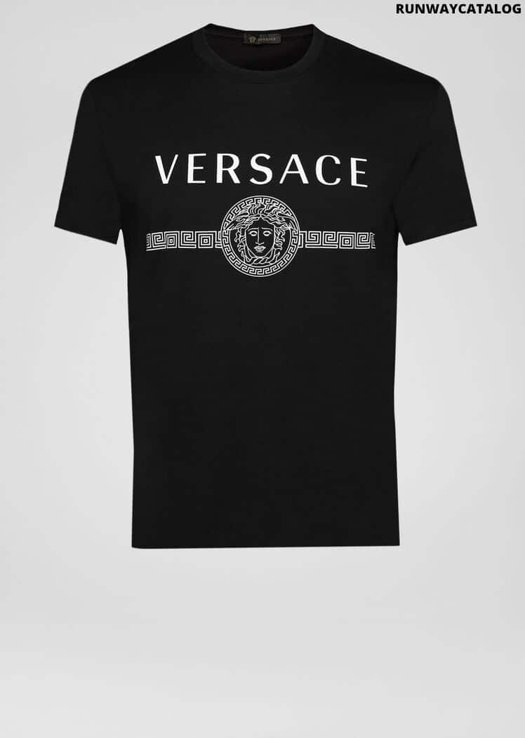 Versace Sustainable Logo Slim Fit T-Shirt