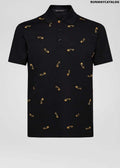 Versace Safety Pin Embroidered Polo Shirt