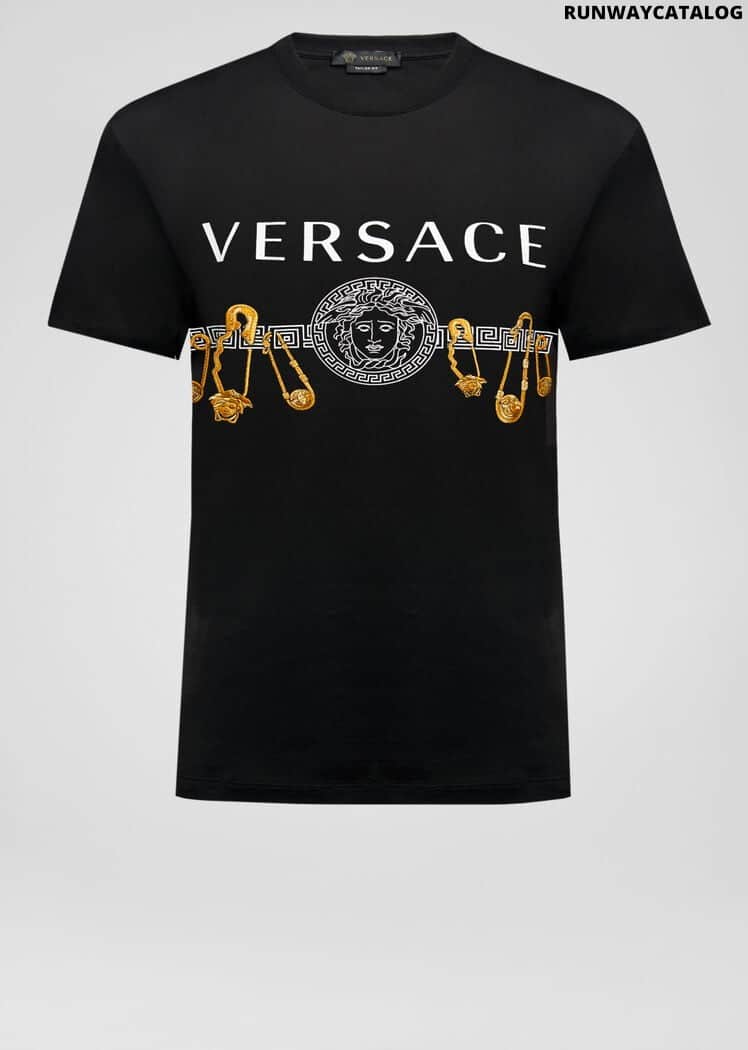 Versace Safety Pin Print T-Shirt