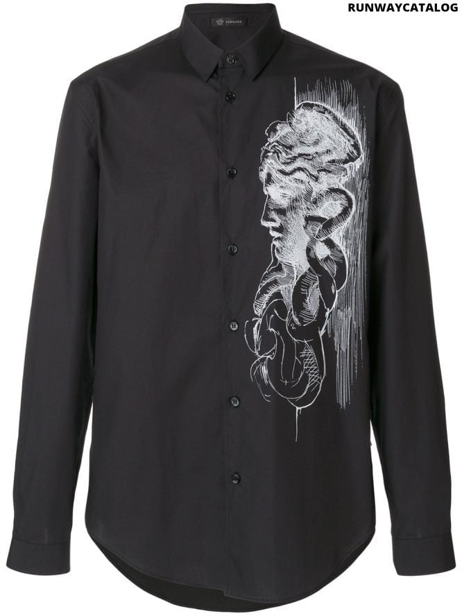 Versace Medusa Print Shirt