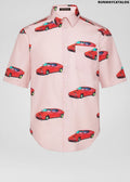 Versace Race Car Print Cotton Shirt