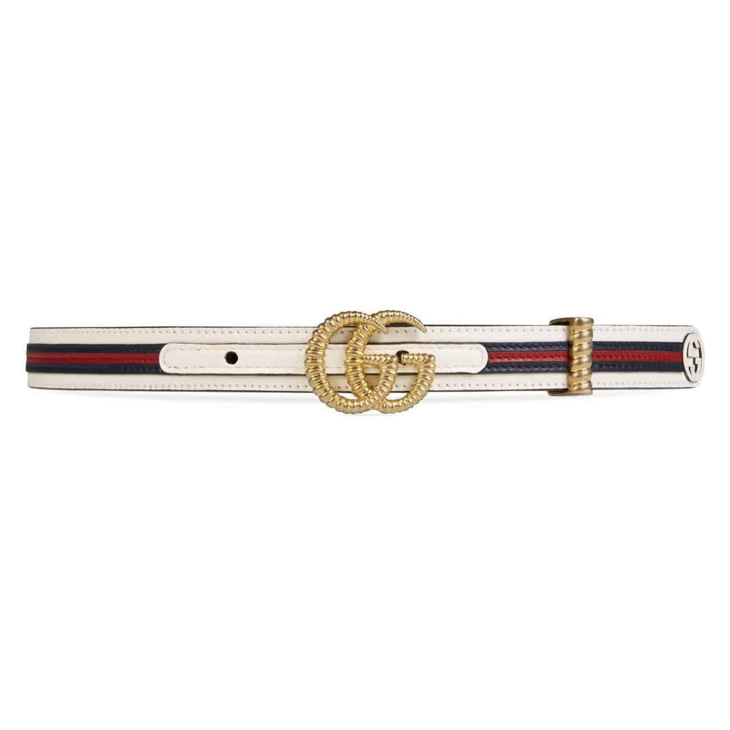Gucci Leather belt with torchon Double G buckle