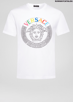 Versace Multicolor Medusa Logo T-Shirt