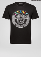 Versace Multicolor Medusa Logo T-Shirt
