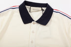 Gucci Side Stripe Logo Pique Polo
