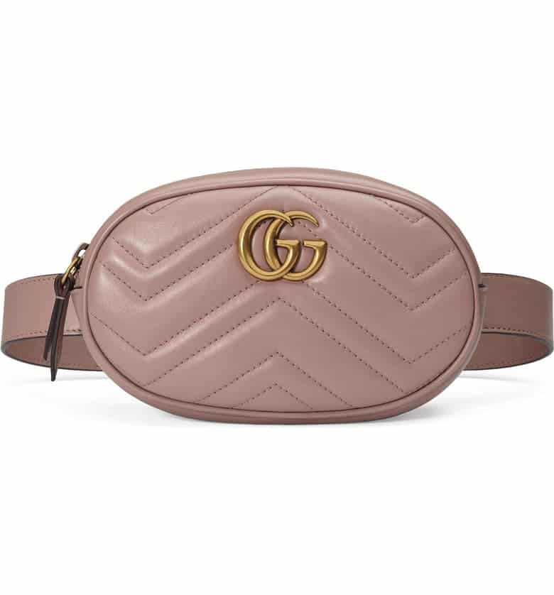 Gucci GG Marmont Matelasse Leather Belt Bag