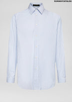 Versace Barocco Insert Striped Shirt