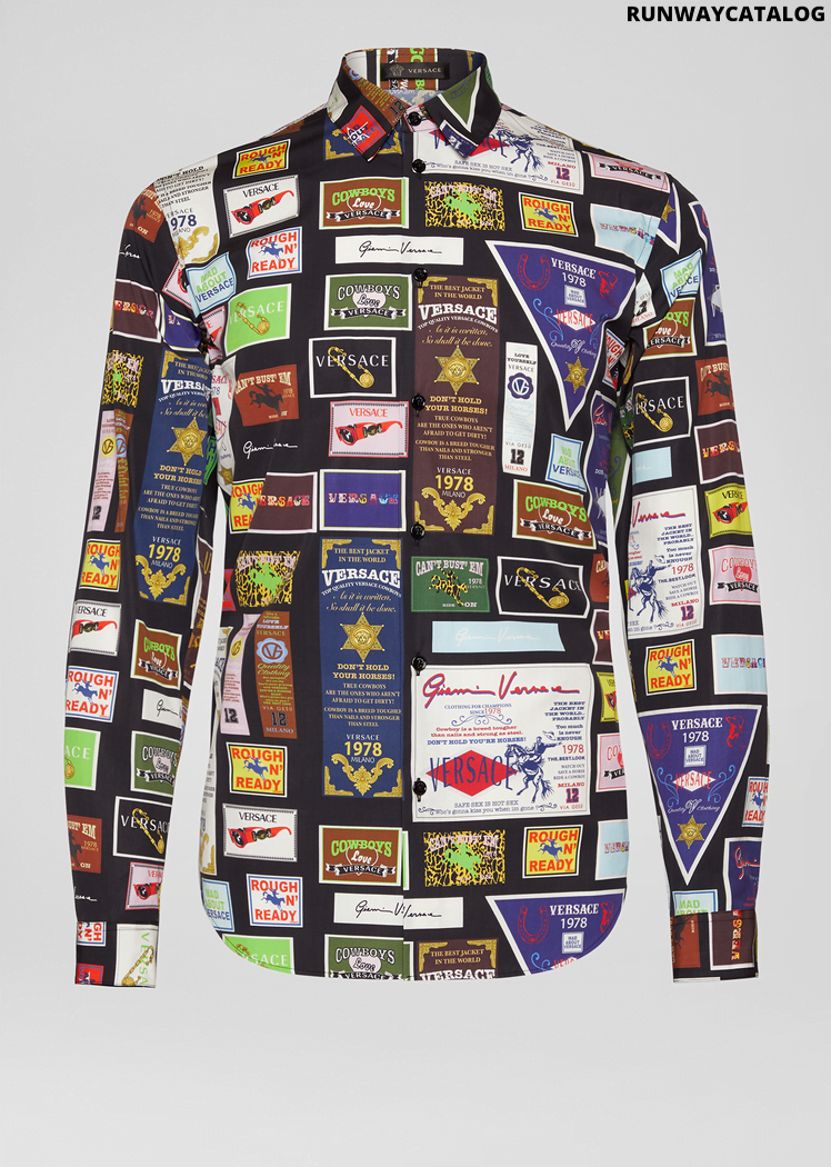 Versace Rodeo Print Cotton Shirt