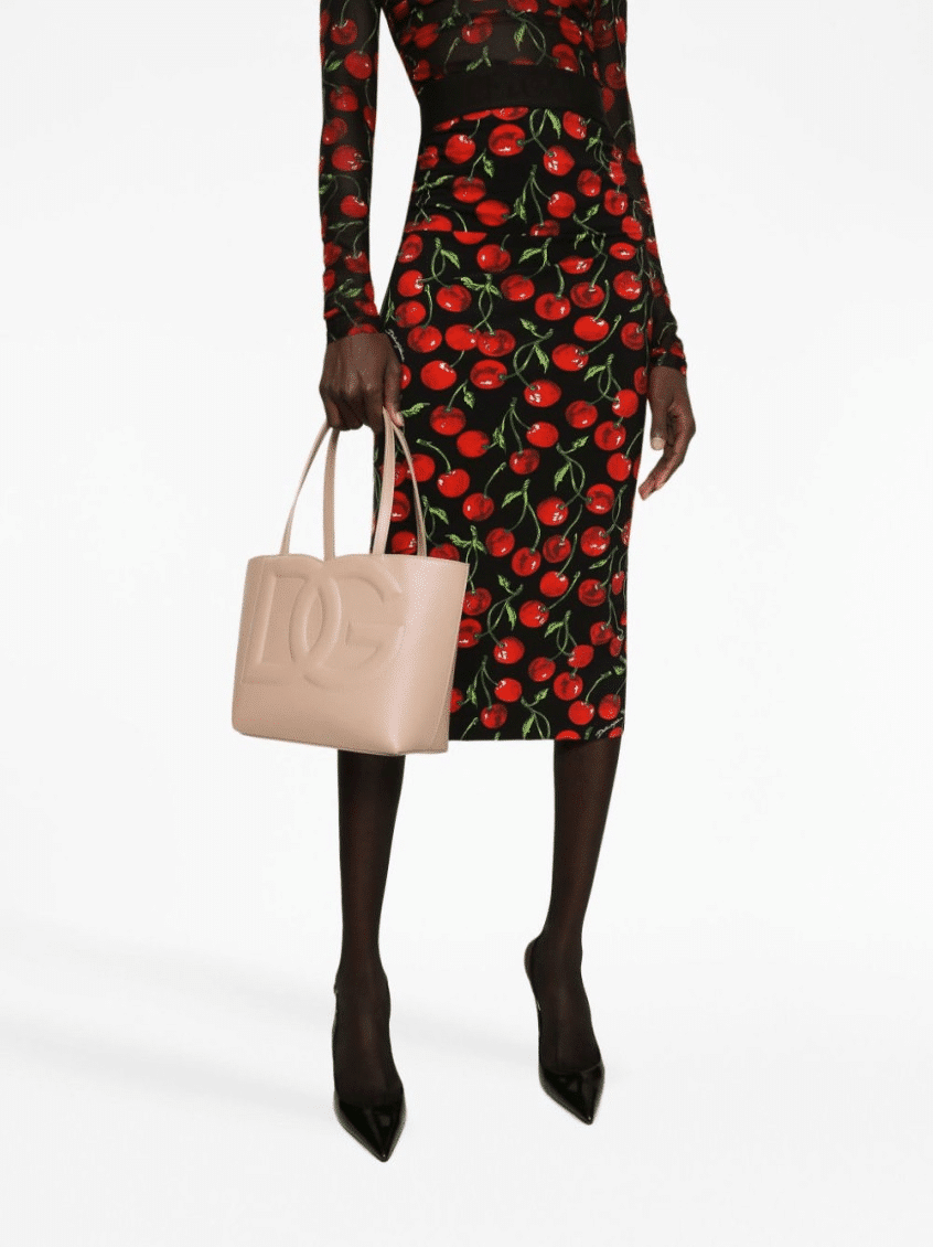 Dolce &amp; Gabbana Small DG Logo Shopper Bag – Powder Pink