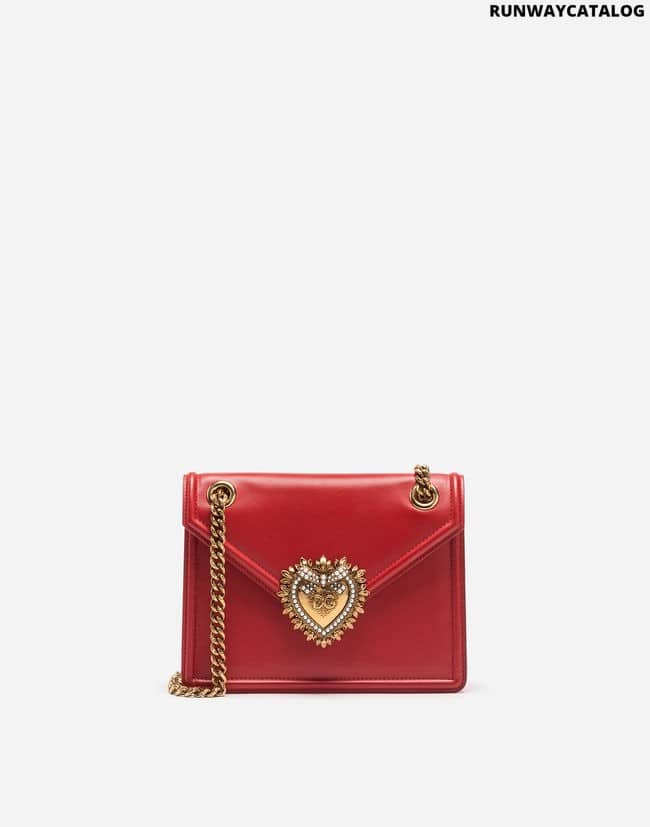 DOLCE &amp; GABBANA MEDIUM DEVOTION BAG IN SMOOTH CALFSKIN LEATHER