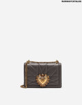 DOLCE &amp; GABBANA MINI DEVOTION SHOULDER BAG IN QUILTED NAPPA LEATHER
