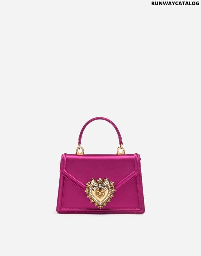 DOLCE &amp; GABBANA SMALL SATIN DEVOTION BAG