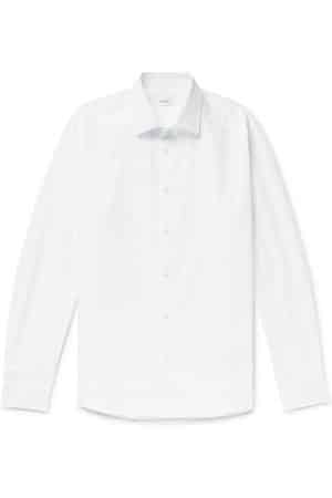 Burberry Logo-Embroidered Cotton-Poplin Shirt