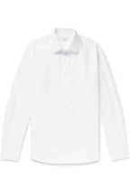 Burberry Logo-Embroidered Cotton-Poplin Shirt