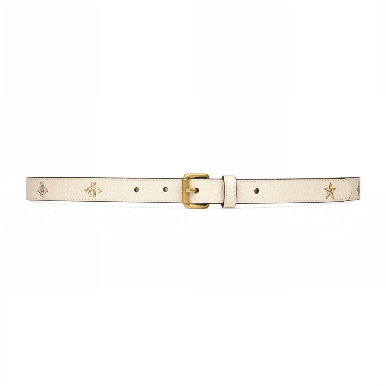 Gucci Belt with bees and stars print