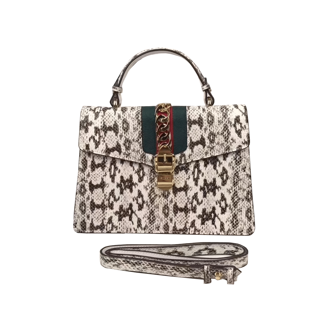 Gucci Medium snakeskin Top Handle Bag