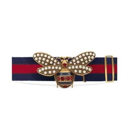 Gucci Web belt with bee