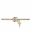 Gucci Chain belt with crystal Double G buckle