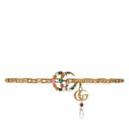 Gucci Chain belt with crystal Double G buckle