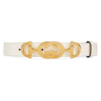 Gucci Leather belt with Interlocking G Horsebit