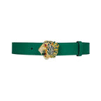 Gucci Leather belt with tiger head