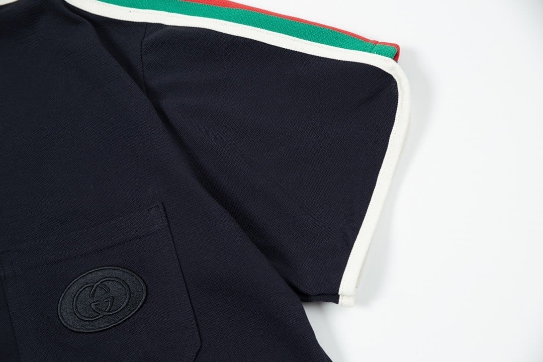 Gucci GG Logo Pique Polo Shirt