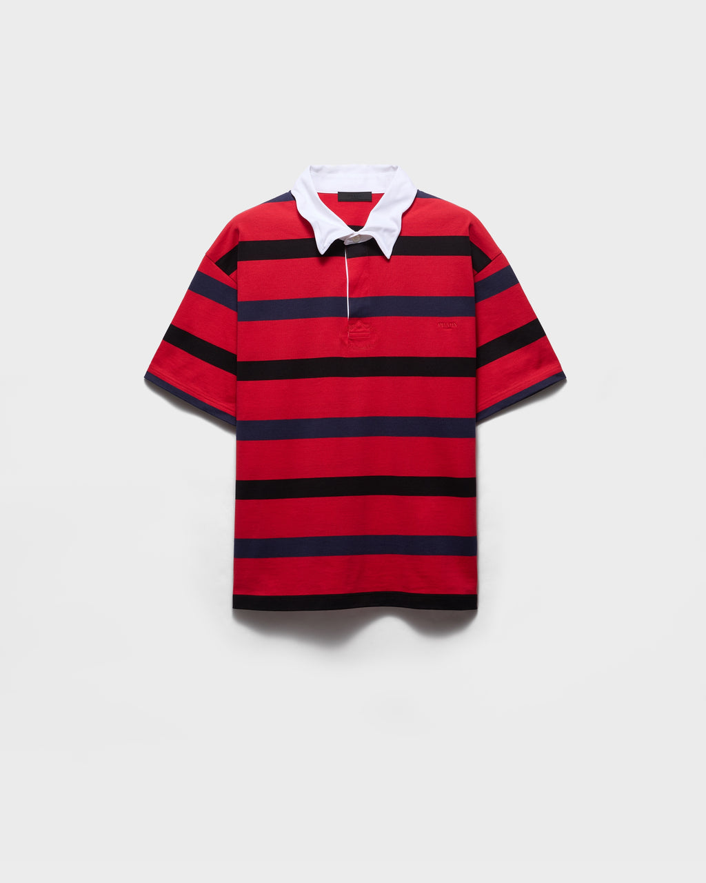 Short-sleeved cotton polo shirt