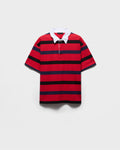 Short-sleeved cotton polo shirt