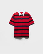 Short-sleeved cotton polo shirt
