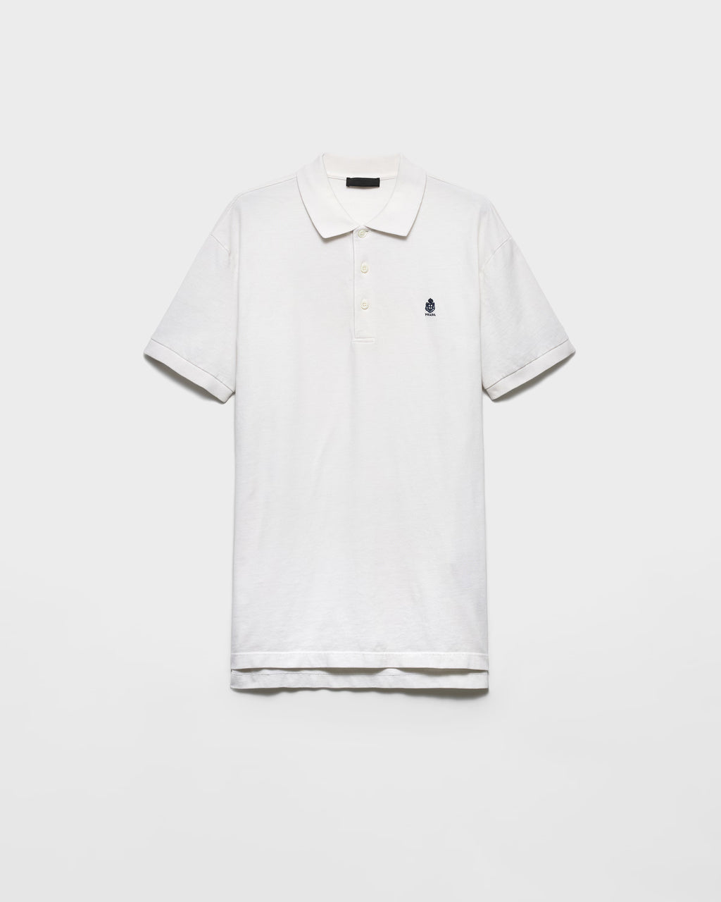 Garment-dyed cotton polo shirt