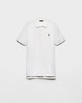 Garment-dyed cotton polo shirt