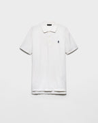 Garment-dyed cotton polo shirt