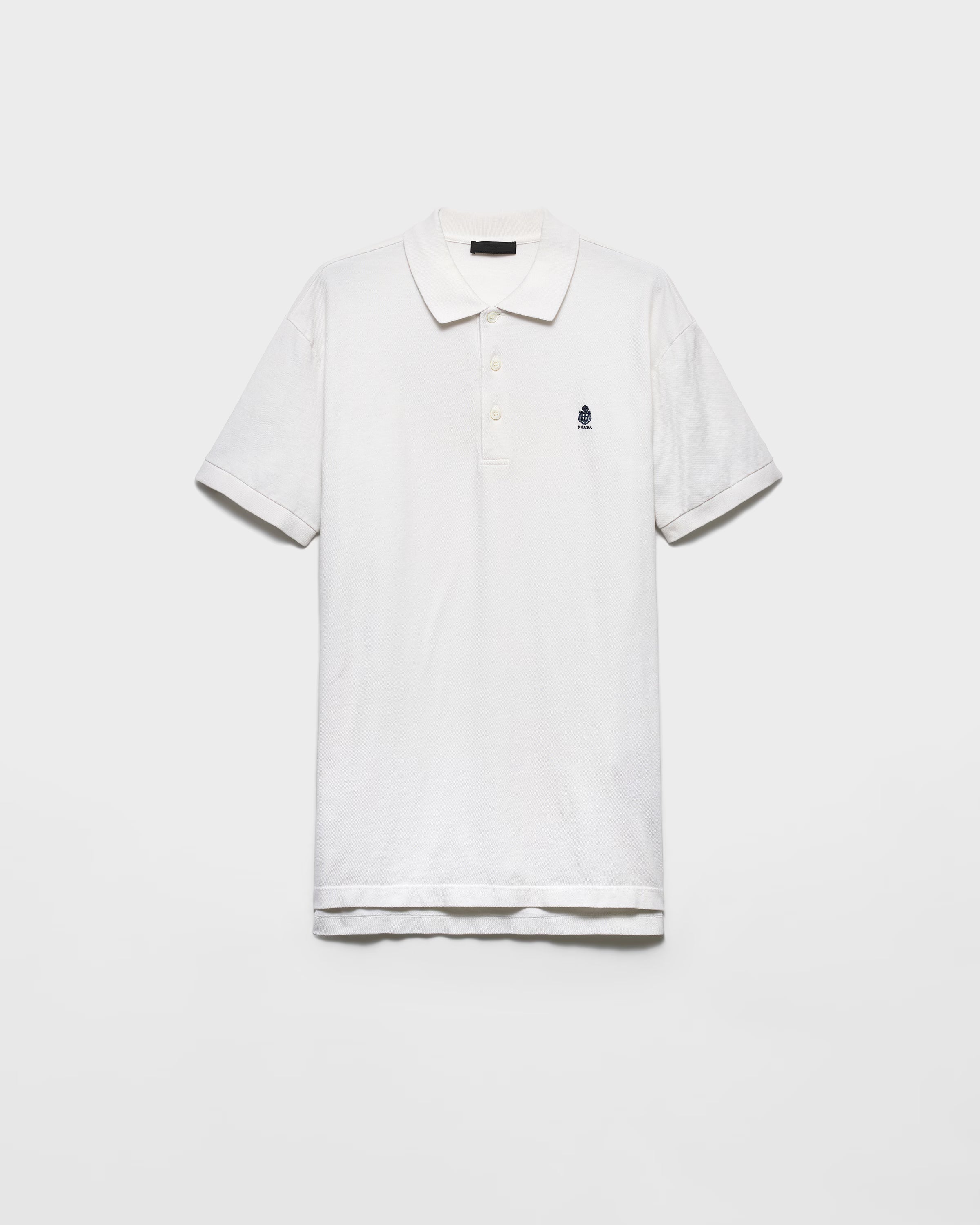 Garment-dyed cotton polo shirt
