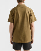 Garment-dyed cotton polo shirt