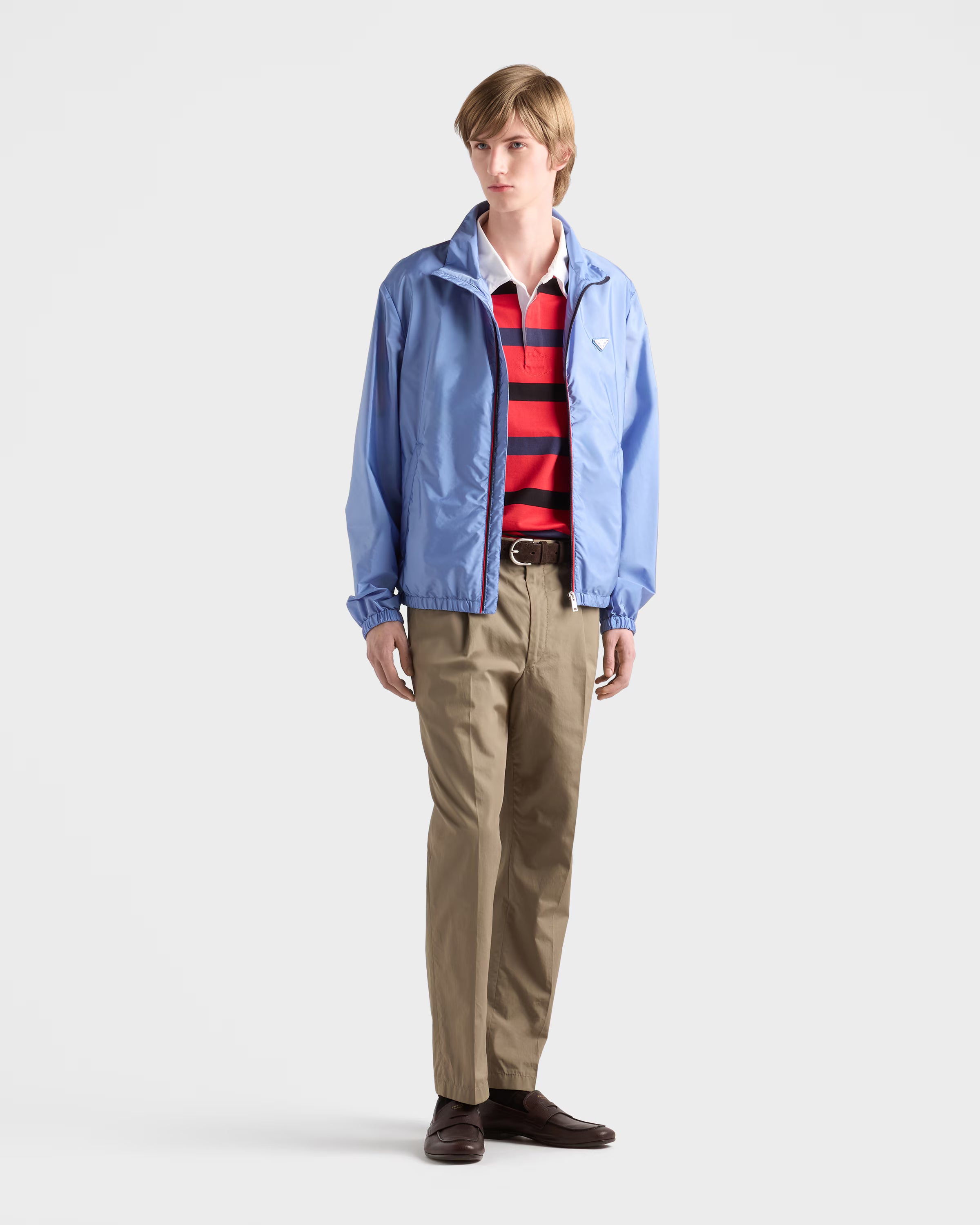 Short-sleeved cotton polo shirt
